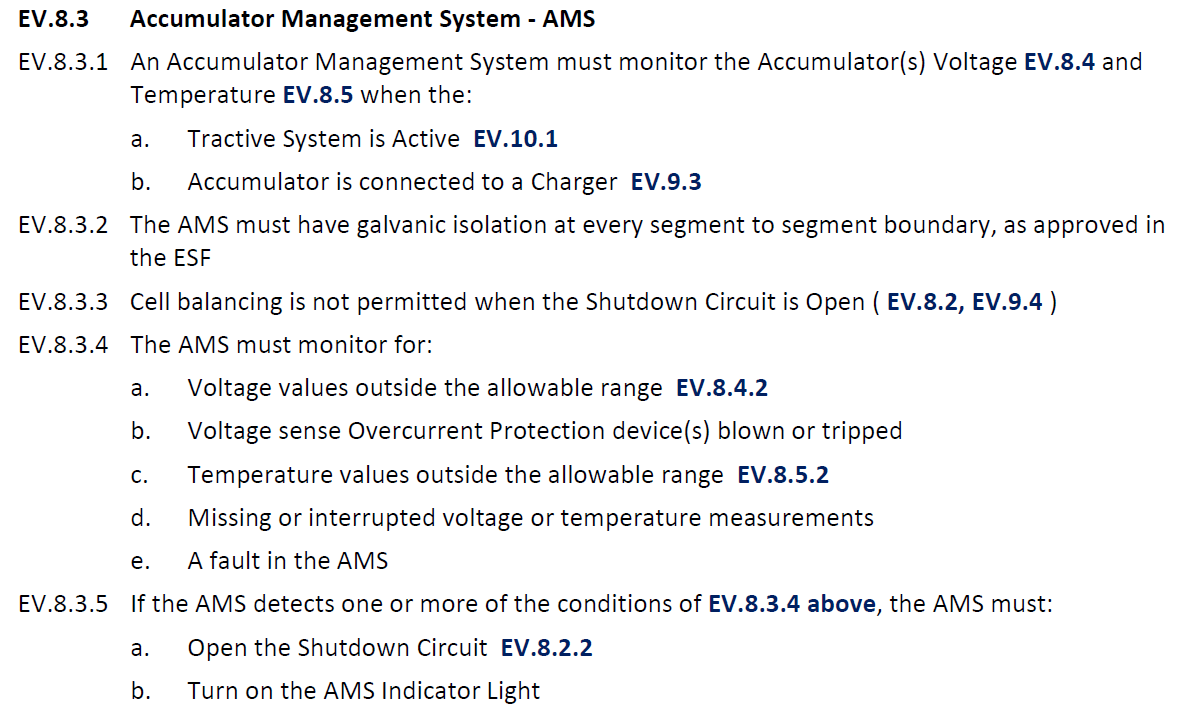 AMS FSAE Ruleset 2023