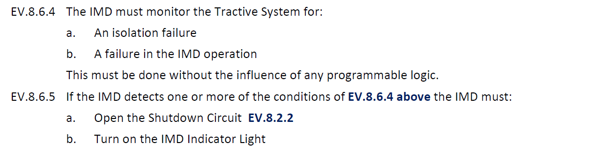 IMD FSAE Ruleset 2023
